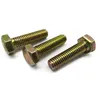 yellow colour zinc plated bolts and nuts CNC machined parts set carbon steel