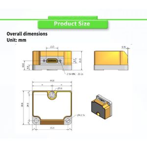 Buy cheap OEM Supported UBTM400Y UNIVO FOG Antenna Gyro Navigation System with RS422 Output Form from wholesalers