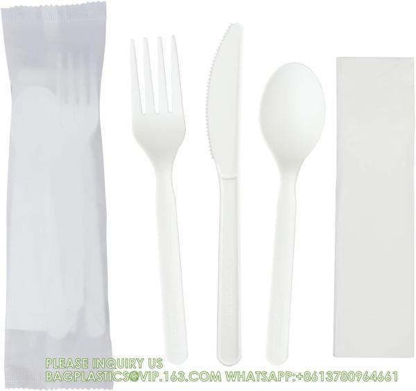 Buy cheap Compostable CPLA Cutlery Set, Zero Waste Serving Utensils Set, Parties Camping Trips, Biodegradable Kitchen Utensil from wholesalers