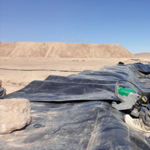 Buy cheap HDPE Geomembrane 1m-8m Width Waterproof Dam Pond Liner Density 0.940g/cm3 from wholesalers