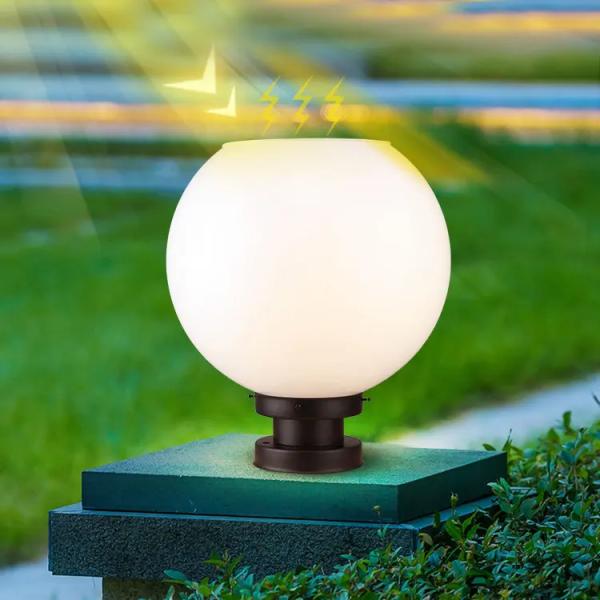 Quality Light controlled sensing，Solar pillar headlights | Energy saving | courtyard colonnades for sale