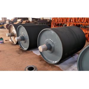 Buy cheap Flat Belt Rubber Lagging Pulley from wholesalers