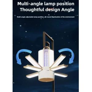 JZ 3 in 1 USB Rechargeable Night Light and Mosquito Killer Lamp for Camping and