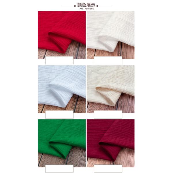 Soft Pure Cotton Crepe Gauze Fabric 57 Inch Width Skin Friendly
