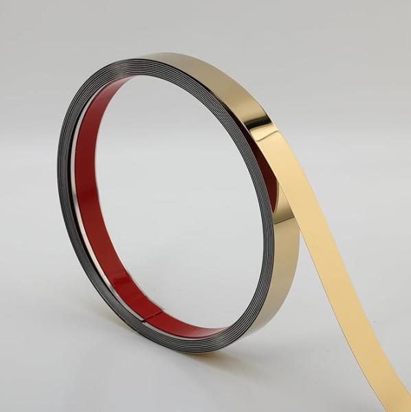 Quality Stainless Steel Golden Mirror / Hailrine Strip Decoration Wall for sale