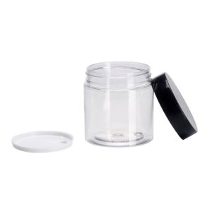 Buy cheap Customized Transparent Cosmetic Plastic Jars with Customizable Printing from wholesalers