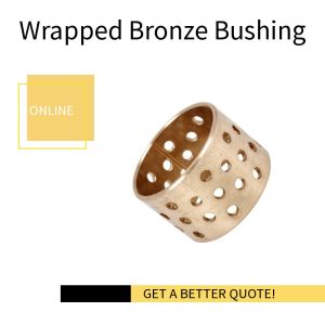 Buy cheap CuSn8, Cylindrical Wrapped Bronze Bearings from wholesalers
