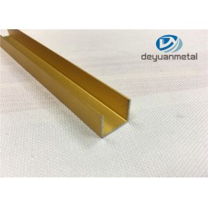 Buy cheap Polishing U Shape Channel Aluminium Profile 6063 T5 Aluminum Tile Edge Trim from wholesalers