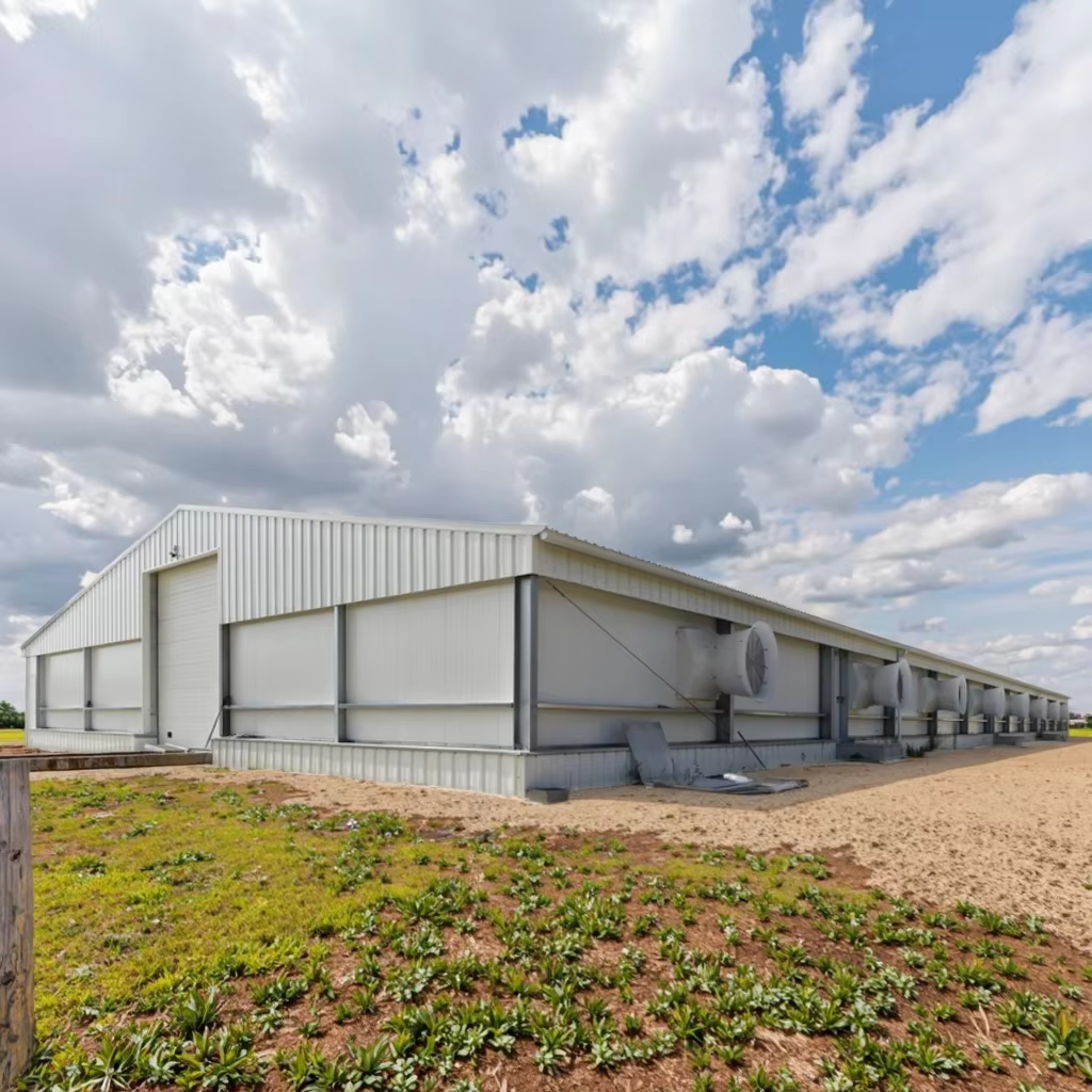 Buy cheap Custom Prefab Steel Poultry Shed Q235B Q355 Galvanized from wholesalers