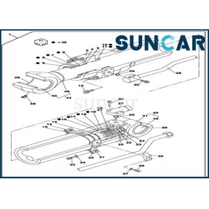 Buy cheap Dipper/ Arm Sealing Kit LZ010890 Cylinder Service Kit For Case CX130D LC CX130C Excavator from wholesalers