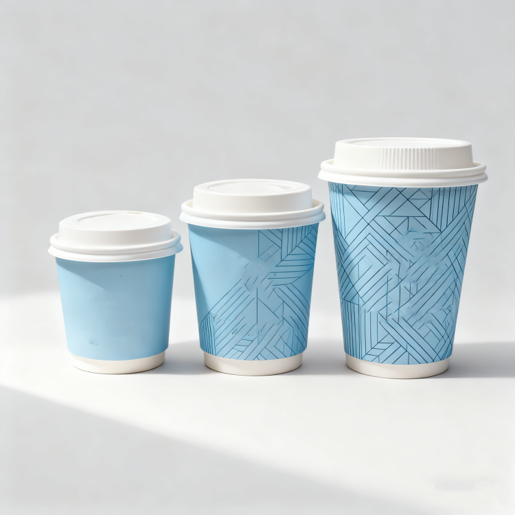 Buy cheap Eco-friendly custom printed logo disposable coffee paper cup set from wholesalers