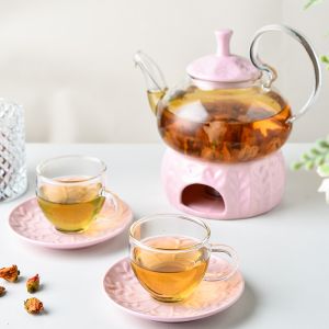 Buy cheap Ceramic Drinkware Type Tea And Coffee Pot Set For One Glass Tea Pot And Cup In Porcelain from wholesalers