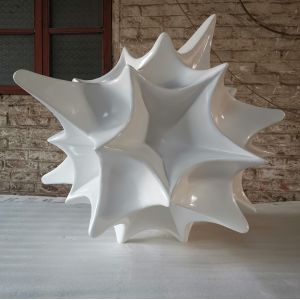 Buy cheap Seed stainless steel sculpture mirror and paint spot can be customized sculpture proportion from wholesalers