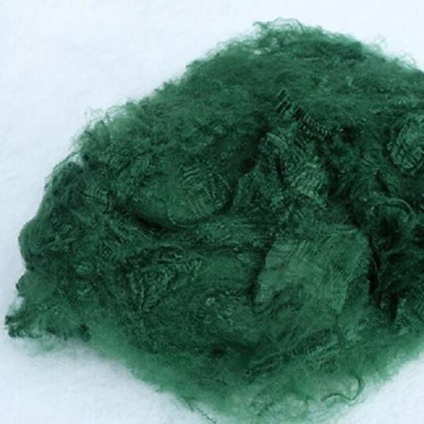 Buy cheap 7D Fineness Polypropylene Staple Fiber Green Synthetic Staple Fibres from wholesalers