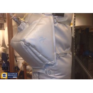 Buy cheap Thermal Insulation Covers Grey Removable Reusable Fiberglass Valve Pump Jacket product