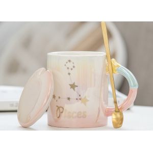 Buy cheap Zodiac 330ml 9.5cmx8cm Custom Ceramic Coffee Mugs from wholesalers