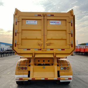 40 Cbm U Type Tipping Trailer With Four Axles