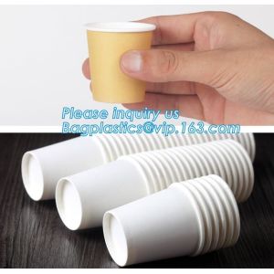 Buy cheap Custom made take away biodegradable PLA coffee disposable paper cups,Fully stocked biodegradable ripple paper cup PACKAG from wholesalers