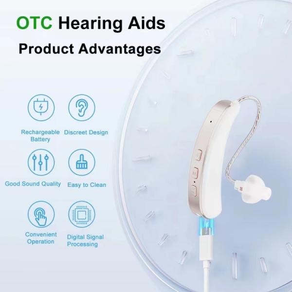 Quality Mini Rechargeable Hearing Aid with Noise Cancelling and Howling Suppression for sale