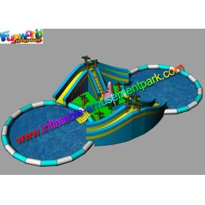 Buy cheap Adults Giant Inflatable Water Parks Funny Customized With Pool Slide product
