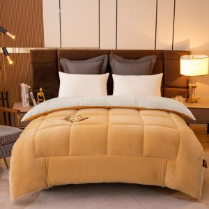 Knitted Solid Color Oeko-Tex Comforter Edredon Customizable Teenage Twin Bedding