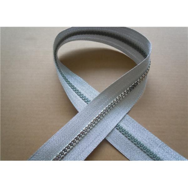 Quality Garment White Large Plastic Sewing Invisible Zipper With Lining for sale