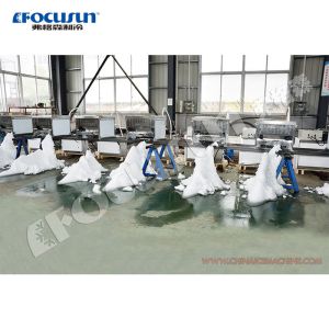 600KG Ice Storage Capacity Snow Machine for Christmas Preparation in Snow Theme