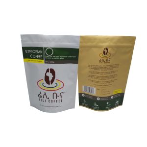 Buy cheap Matte Finish Foil Lined Stand Up Zipper Packaging Bag 500g Coffee Bag from wholesalers