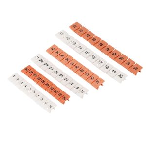 ZB6 UK2.5B UK5N Din Rail Terminal Blocks Maker Strips with Number Printed