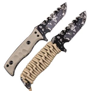 Buy cheap Ergonomically Military Camouflage Pocket Knife Molybdenum Folding 19.8cm from wholesalers