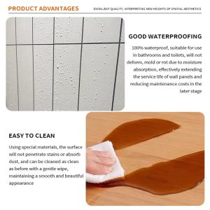Customizable SPC Wall Panels Moisture-Resistant Stone Plastic Composite Eco