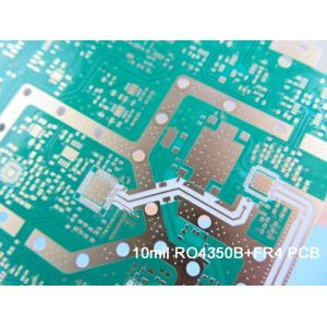 Hybrid PCB | Mixed Material PCB Built On 10 mil RO4350B + FR-4 With Depth