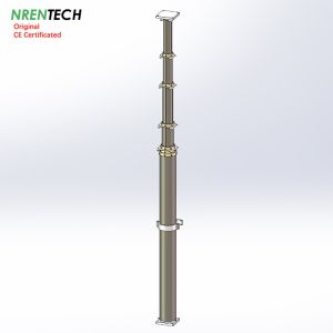 Buy cheap 18m-400kg heavy duty payloads non-lockable pneumatic telescopic mast for telescopic antenna from wholesalers