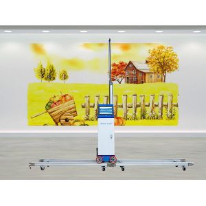 Buy cheap LCD Control 32m2/H 9600DPI Vertical Wall Printing Machine 75w from wholesalers
