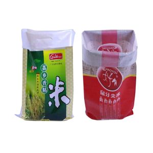 Reusable Non - Toxic 15kg 25kg Pp Woven Rice Bags With Custom Logo Printing