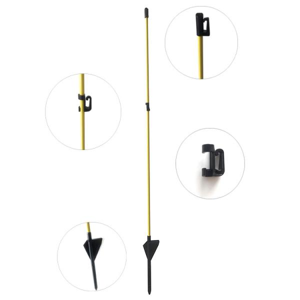 Quality Oval Shaped L48'' Fiberglass Electric Fence Posts for sale