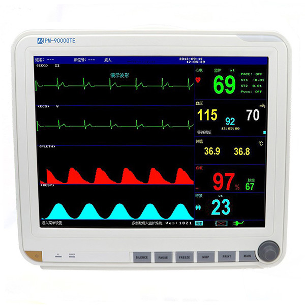 Quality 15 Inch Color TFT LCD Display Auto Double Alarm Multi - Parameter Patient Monitor With 6 Standard Parameters for sale