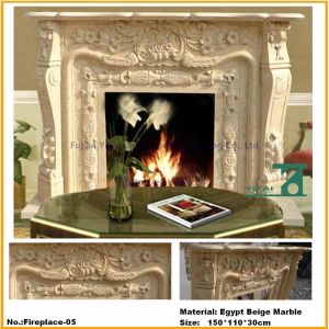 Buy cheap Hand Carved Yellow Marble Fireplace Shelf from wholesalers