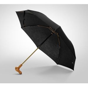 Buy cheap Log black walnut high grade animal umbrella head ladies wooden handle umbrella Carved umbrella with wooden handle from wholesalers