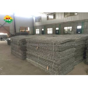 Buy cheap 1m Gabion Box Wire Mesh , Galvanized Hexagonal Retaining Wall Cages from wholesalers