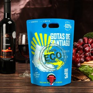 Customised Reusable Aluminum Foil Bag In Box Red Wine Valve Spouted Bags In Box