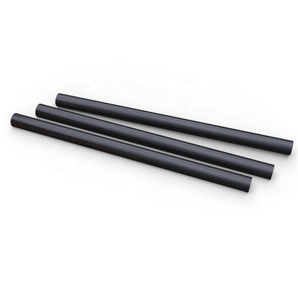Quality Matt Painted Carbon Fibre Tubes Wound Plain Weave 3K for sale