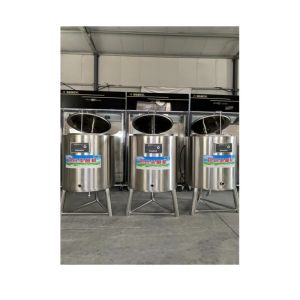 System Industrial Automatic Gas Milk Pasteurizer Kitchen