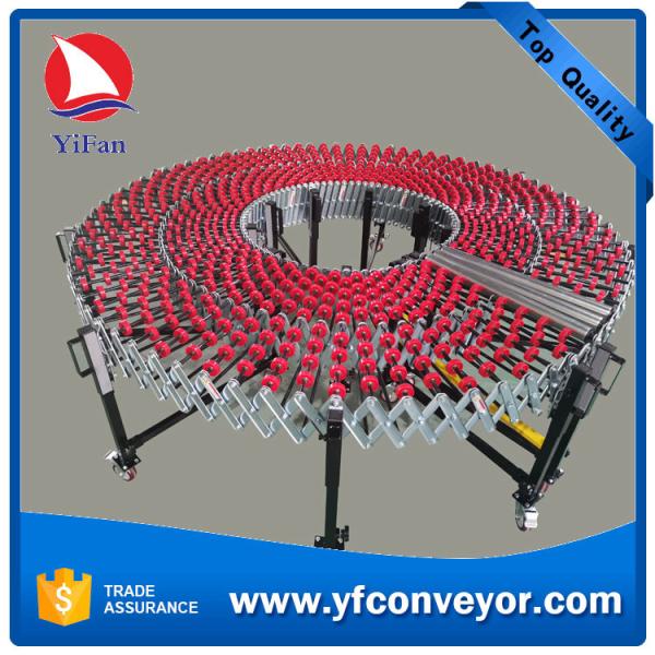 Quality Flexible Plastic Expandable Gravity Skate Wheel  Roller Conveyor for sale