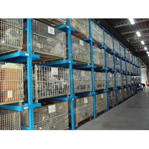 Buy cheap Galvanized Foldable Wire Mesh Security Cage , Warehouse Wire Storage Cages from wholesalers