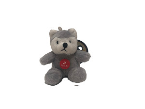 Quality Stuffed Toys Huskie Keychain 11cm With Music Box for sale