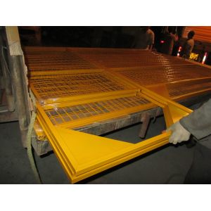 Buy cheap H6’/1830mm*W9.5’/2900mm weld infill mesh2"*4"*9ga/3.60mm temporary construction fence panels powder coated blue from wholesalers