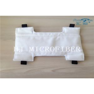 Buy cheap White Color Microfiber Magic Mop Replacement Pads With Loops And Elastic Flex Band from wholesalers