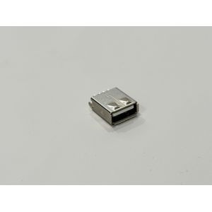 High-Durability USB A Female 180° Wire-Solder Connector | Gold-Flash Terminals |