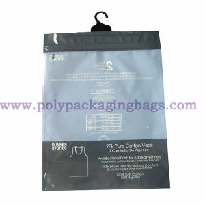 Buy cheap 60 Mircon OPP PET Poly Hanger Bag With Plastic Hook from wholesalers
